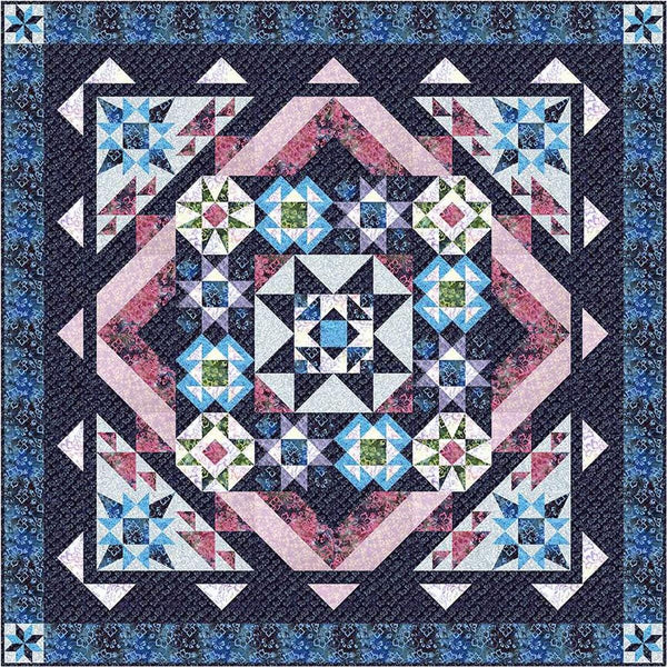 SALE Regalia Quilt PATTERN P236 by Bound To Be Quilting - Riley Blake Design - INSTRUCTIONS Only - Pieced Block of the Month