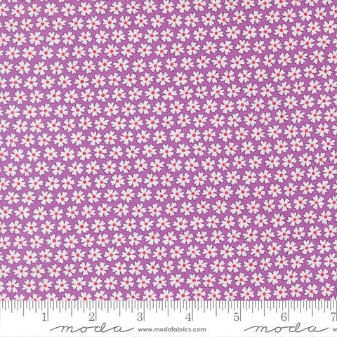 Image of Pick Me Pocket of Posies Small Lilac quilting cotton fabric by Me and My Sister Designs for Moda Fabrics. Features PATTERN on a COLOR background. Cute Little Fabric Shop
