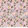 Image of Juju's Petals Main Pink quilting cotton fabric by Judi Madsen for Riley Blake Designs. Features flowers on a pink background. Cute Little Fabric Shop