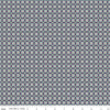 Image of Juju's Petals Mosaic Teal quilting cotton fabric by Judi Madsen for Riley Blake Designs. Features stripes on a blue background. Cute Little Fabric Shop