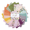 SALE Juju's Petals 5" Stacker Bundle - Riley Blake Designs - 42-Piece Precut  - Nature Plants - Quilting Cotton Fabric