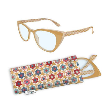 SALE Lori Holt +4.00 Stitchy Readers Vintage Style ST-43604 - Riley Blake Designs - Reading Glasses Soft Case