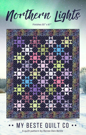 Northern Lights Quilt PATTERN P237 by My Beste Quilt Co - Riley Blake Design - INSTRUCTIONS Only - Fat Quarter Friendly - Confident Beginner