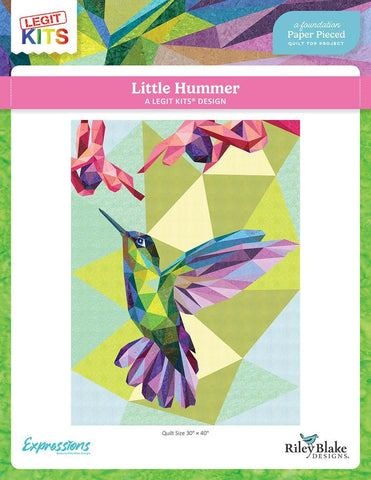 SALE Little Hummer Quilt PATTERN P259 by Legit Kits - Riley Blake Designs- INSTRUCTIONS Only - Paper Piecing - Complex