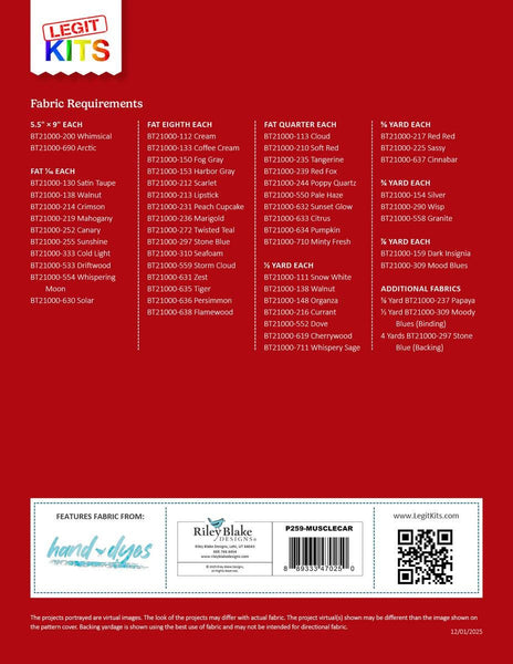 SALE The Muscle Quilt Pattern P259 by Legit Kits P259-MUSCLECAR - Riley Blake Designs- INSTRUCTIONS Only - Pieced Foundation Paper Piecing