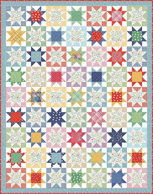 Grandma's Attic Quilt PATTERN P205 - American Jane Patterns - Riley Blake Designs - INSTRUCTIONS Only - 5 inch Stacker Friendly