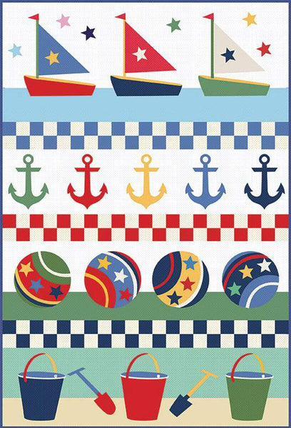 SALE Beach Medley Quilt PATTERN P205 by American Jane Patterns - Riley Blake Designs - INSTRUCTIONS Only - Applique