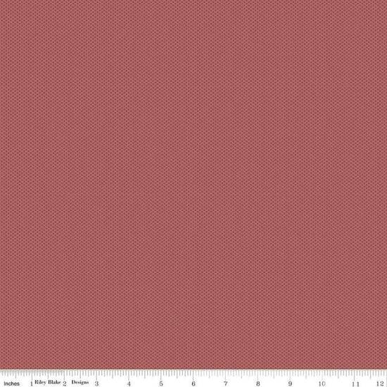 Image of Poparazzi Marsala quilting cotton fabric by The RBD Designers for Riley Blake Designs. Features squares on a red background. Cute Little Fabric Shop