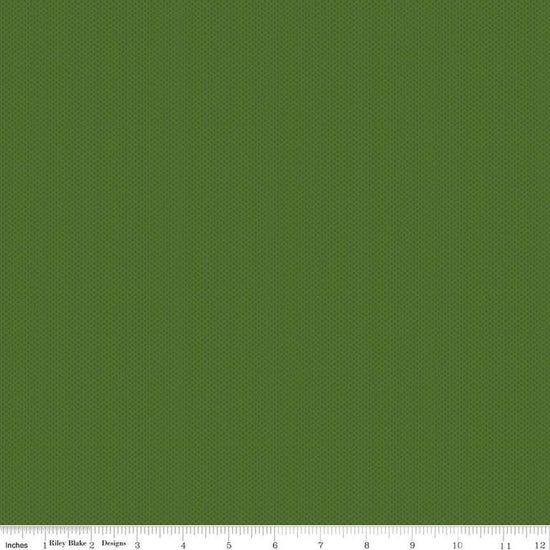 Image of Poparazzi Hunter quilting cotton fabric by The RBD Designers for Riley Blake Designs. Features squares on a green background. Cute Little Fabric Shop