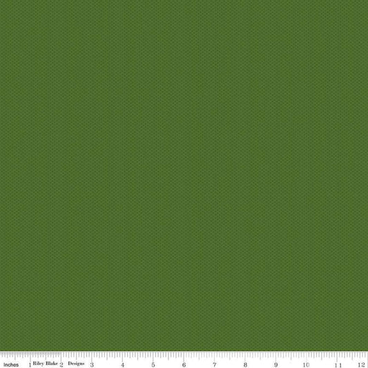 Image of Poparazzi Hunter quilting cotton fabric by The RBD Designers for Riley Blake Designs. Features squares on a green background. Cute Little Fabric Shop