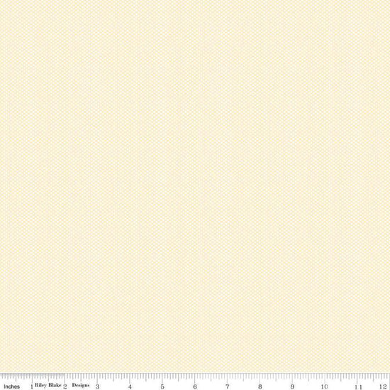 Image of Poparazzi Ivory quilting cotton fabric by The RBD Designers for Riley Blake Designs. Features squares on a cream background. Cute Little Fabric Shop