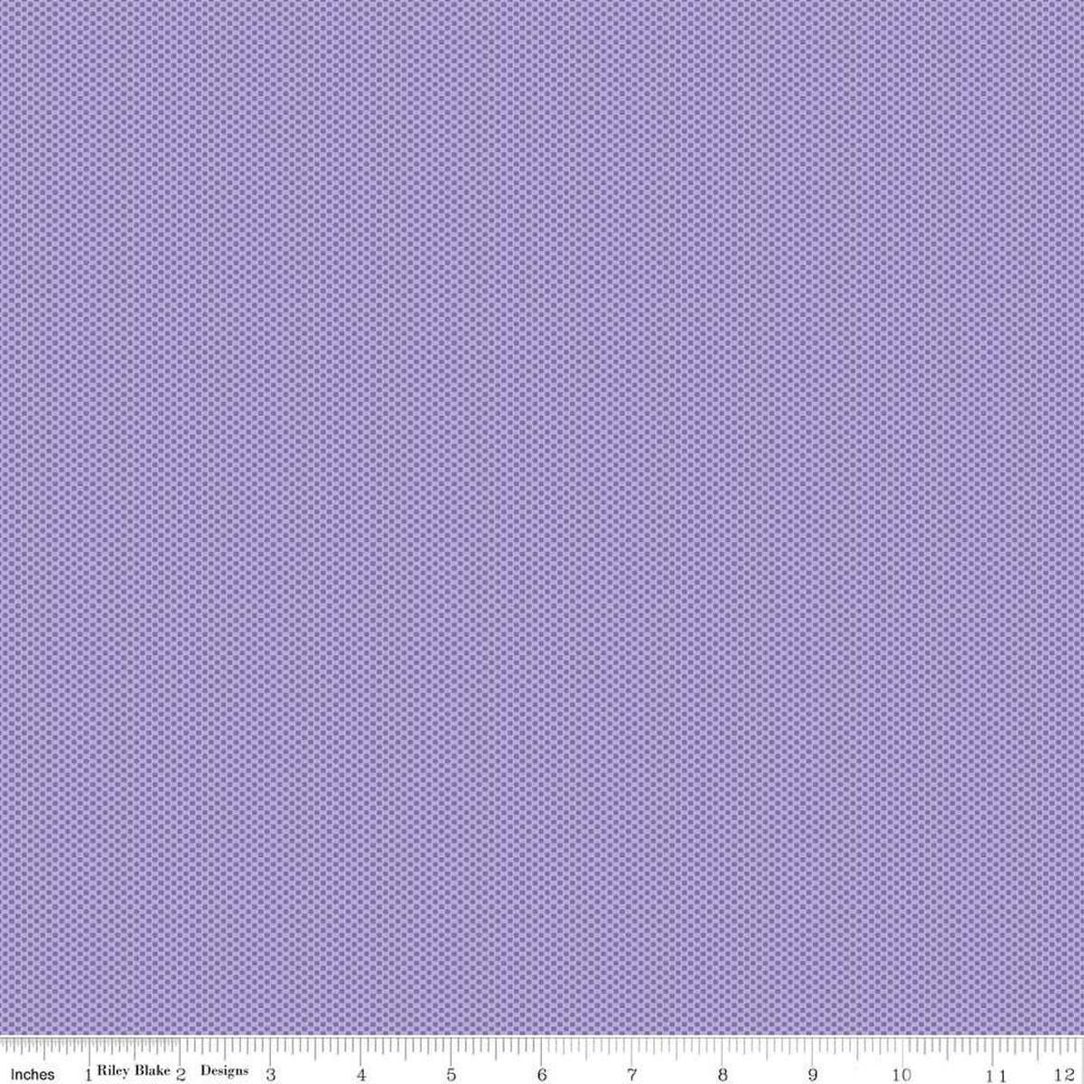 Image of Poparazzi Lilac quilting cotton fabric by The RBD Designers for Riley Blake Designs. Features squares on a purple background. Cute Little Fabric Shop