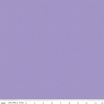Image of Poparazzi Lilac quilting cotton fabric by The RBD Designers for Riley Blake Designs. Features squares on a purple background. Cute Little Fabric Shop