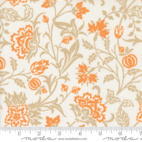 3 Yard Cut - Agatha Road WIDE BACK 108032 Ghost - Moda Fabrics - 107/108" Wide - Floral Flowers - Quilting Cotton Fabric