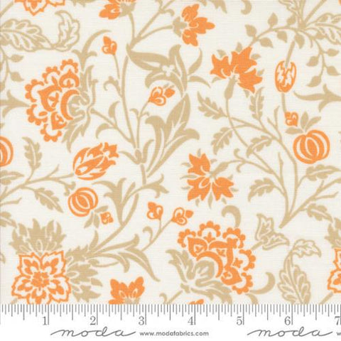 3 Yard Cut - Agatha Road WIDE BACK 108032 Ghost - Moda Fabrics - 107/108" Wide - Floral Flowers - Quilting Cotton Fabric