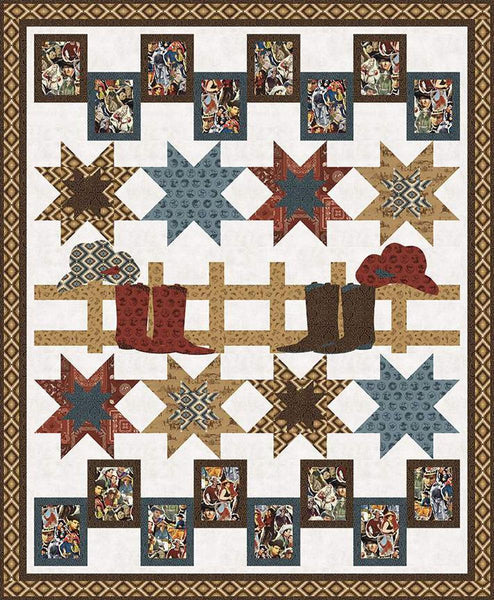 SALE Remembering John Wayne Quilt PATTERN P250 by Coach House Designs - Riley Blake Designs- INSTRUCTIONS Only - Licensed Product - Applique