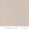 Image of Delightfully Yours Checks Stone quilting cotton fabric by Sherri & Chelsi for Moda Fabrics. Features houndstooth on a gray background. Cute Little Fabric Shop
