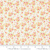 Image of Delightfully Yours Cloud Geranium quilting cotton fabric by Sherri & Chelsi for Moda Fabrics. Features flowers on an off-white background. Cute Little Fabric Shop