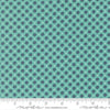 Image of Delightfully Yours Blooms Poolside quilting cotton fabric by Sherri & Chelsi for Moda Fabrics. Features flowers on a blue background. Cute Little Fabric Shop