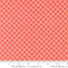 Image of Delightfully Yours Blooms Carnation quilting cotton fabric by Sherri & Chelsi for Moda Fabrics. Features flowers on a red background. Cute Little Fabric Shop