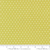 Image of Delightfully Yours Dots Chartreuse quilting cotton fabric by Sherri & Chelsi for Moda Fabrics. Features dots on a yellow background. Cute Little Fabric Shop