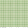 Image of Flannel Peter Rabbit™ & Friends Plaid Fern flannel cotton fabric by Riley Blake Official Licensed Product for Riley Blake Designs. Features checks on a green background. Cute Little Fabric Shop