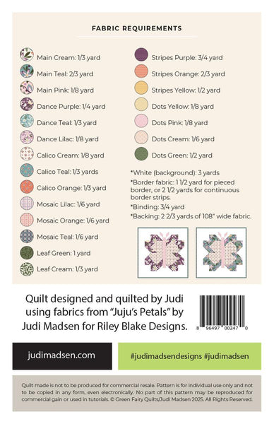 Butterfly Kisses Quilt PATTERN P004 by Judi Madsen - Riley Blake Designs - INSTRUCTIONS Only - Confident Beginner