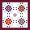 SALE Juju's Petals Quilt PATTERN P004 - Judi Madsen - Riley Blake Designs - INSTRUCTIONS Only - Easy Blocks Negative Space