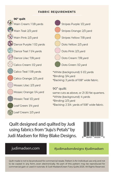 SALE Juju's Tiles Quilt PATTERN P004 by Judi Madsen - Riley Blake Designs - INSTRUCTIONS Only - Geometric Tiles Multiple Sizes