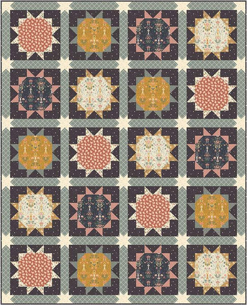 Eclipse Quilt PATTERN P172 by Frannie B Quilting Co. - Riley Blake Designs - Stars - INSTRUCTIONS Only - Piecing