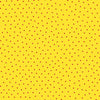 Image of Whimsies Dots Yellow quilting cotton fabric by Claire Holliday for QT Fabrics. Features dots on a yellow background. Cute Little Fabric Shop