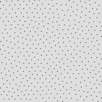 Image of Whimsies Dots Gray quilting cotton fabric by Claire Holliday for QT Fabrics. Features dots on a gray background. Cute Little Fabric Shop