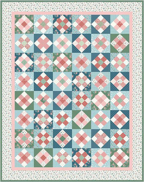 SALE A Stitch in Time Quilt PATTERN P123 by Amy Smart - Riley Blake Designs - INSTRUCTIONS Only - Nine Patch Inspired - Two Sizes