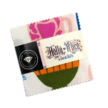 Hello Alice Mini Charm Pack 2 1/2" Stacker Bundle RS2120MC - Moda Fabrics - 42-Piece Precut  - Quilting Cotton