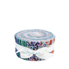 London Bouquet 2.5-Inch Rolie Polie Jelly Roll 40-Piece Riley Blake - Liberty Fabrics - Precut - Flowers - Quilting Cotton Fabric