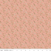 Image of Morning Latte Berries Pink quilting cotton fabric by Sandy Gervais for Riley Blake Designs. Features berries on a pink background. Cute Little Fabric Shop