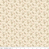 Image of Morning Latte Berries Latte quilting cotton fabric by Sandy Gervais for Riley Blake Designs. Features berries on a cream background. Cute Little Fabric Shop