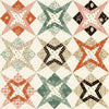 Morning Latte Star Cheater Print C16929 Multi - Riley Blake Designs - PRINTED Quilt Blocks Star - Quilting Cotton Fabric