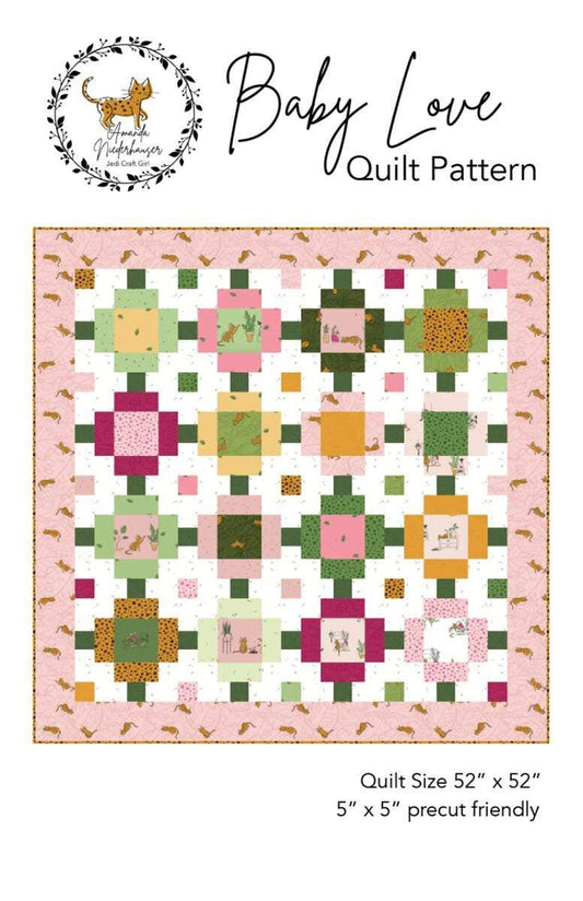 Baby Love Quilt PATTERN P156 - Amanda Niederhauser - Riley Blake - INSTRUCTIONS Only - 5" Stacker Friendly Pieced