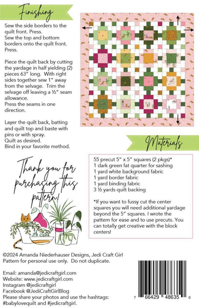 SALE Baby Love Quilt PATTERN P156 by Amanda Niederhauser - Riley Blake - INSTRUCTIONS Only - 5" Stacker Friendly Pieced