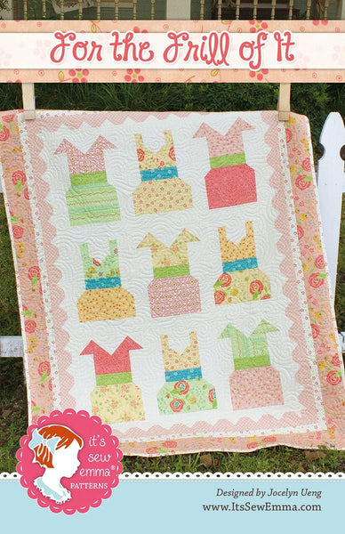 SALE For the Frill of It Quilt PATTERN P051 by It's Sew Emma - Riley Blake Designs - Instructions Only - Fat Quarter Friendly