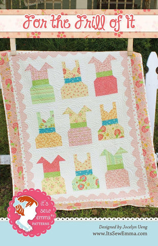 SALE For the Frill of It Quilt PATTERN P051 by It's Sew Emma - Riley Blake Designs - Instructions Only - Fat Quarter Friendly