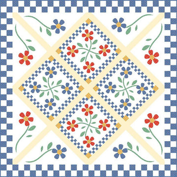 SALE Kitchen Crisp Quilt PATTERN P205 - American Jane - Riley Blake Designs - INSTRUCTIONS Only - Applique - Flowers Floral