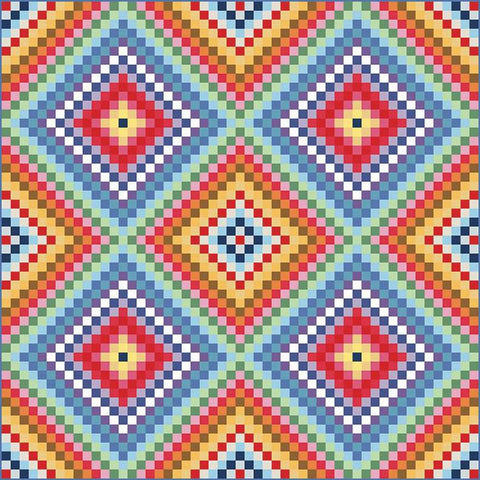 All In Quilt PATTERN P205 by American Jane Patterns - Riley Blake Designs - INSTRUCTIONS Only - Trip Around the World Design