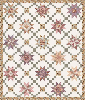 SALE Prairie Garden Quilt PATTERN P207 - Modern Prairie - Riley Blake Designs - INSTRUCTIONS Only - Pieced Chain Block Setting