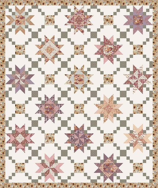 DEAL Prairie Garden Quilt PATTERN P207 - Modern Prairie - Riley Blake Designs - INSTRUCTIONS Only - Pieced Chain Block Setting