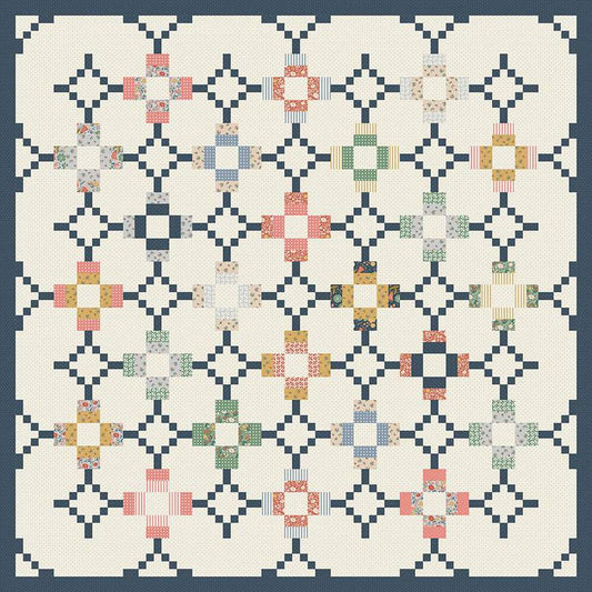 SALE Ebb & Flow Quilt KT-16600 - Sandy Gervais - Riley Blake Designs - Box Pattern - Ivy Reese - Quilting Cotton Fabric