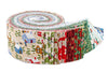 SALE Festive Greetings 2.5-Inch Rolie Polie RP-LFESGREET-40 40-Piece Riley Blake - Liberty Fabrics - Precut - Quilting Cotton Fabric