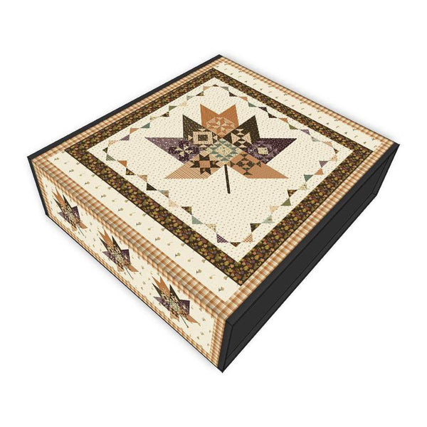 SALE Pressed Leaves Boxed Quilt Kit KT-16190 by Sandy Gervais - The Awe of Autumn - Riley Blake - Pattern Fabric Kit - Quilting Cotton