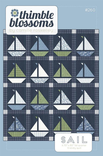 SALE Sail Quilt Pattern TB-260 - Thimble Blossoms - Moda Fabrics - INSTRUCTIONS Only - Fat Quarter Friendly - Nantucket Summer